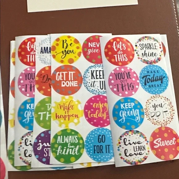 Motivational Goal Cards & 100 Inspirational Stickers ~ NEW - Picture 7 of 8